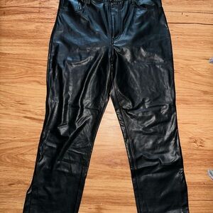 A&F Vegan Leather Pants
